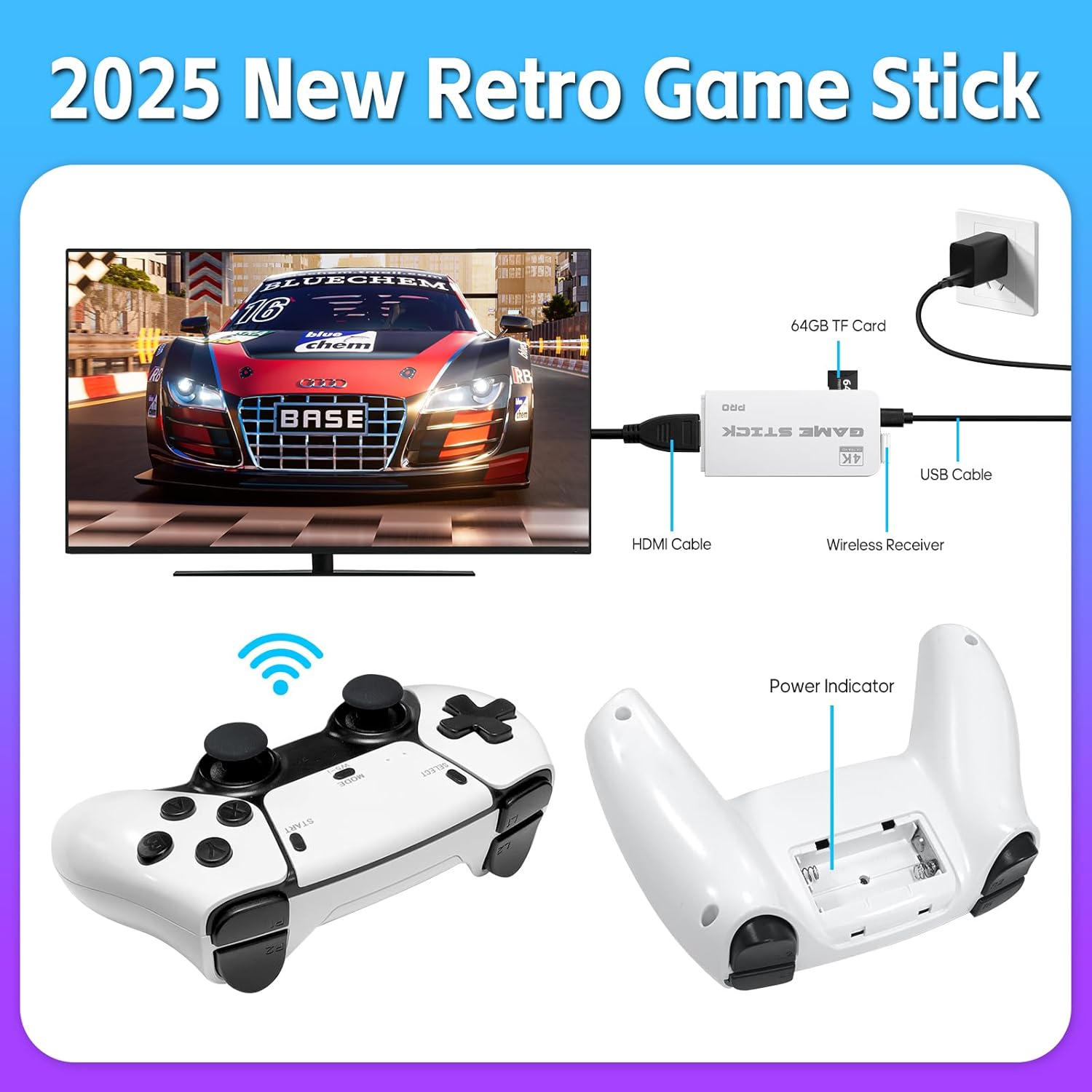 Retro Κονσόλα 4K – 40.000+ Παιχνίδια & 38 Εξομοιωτές – Plug & Play