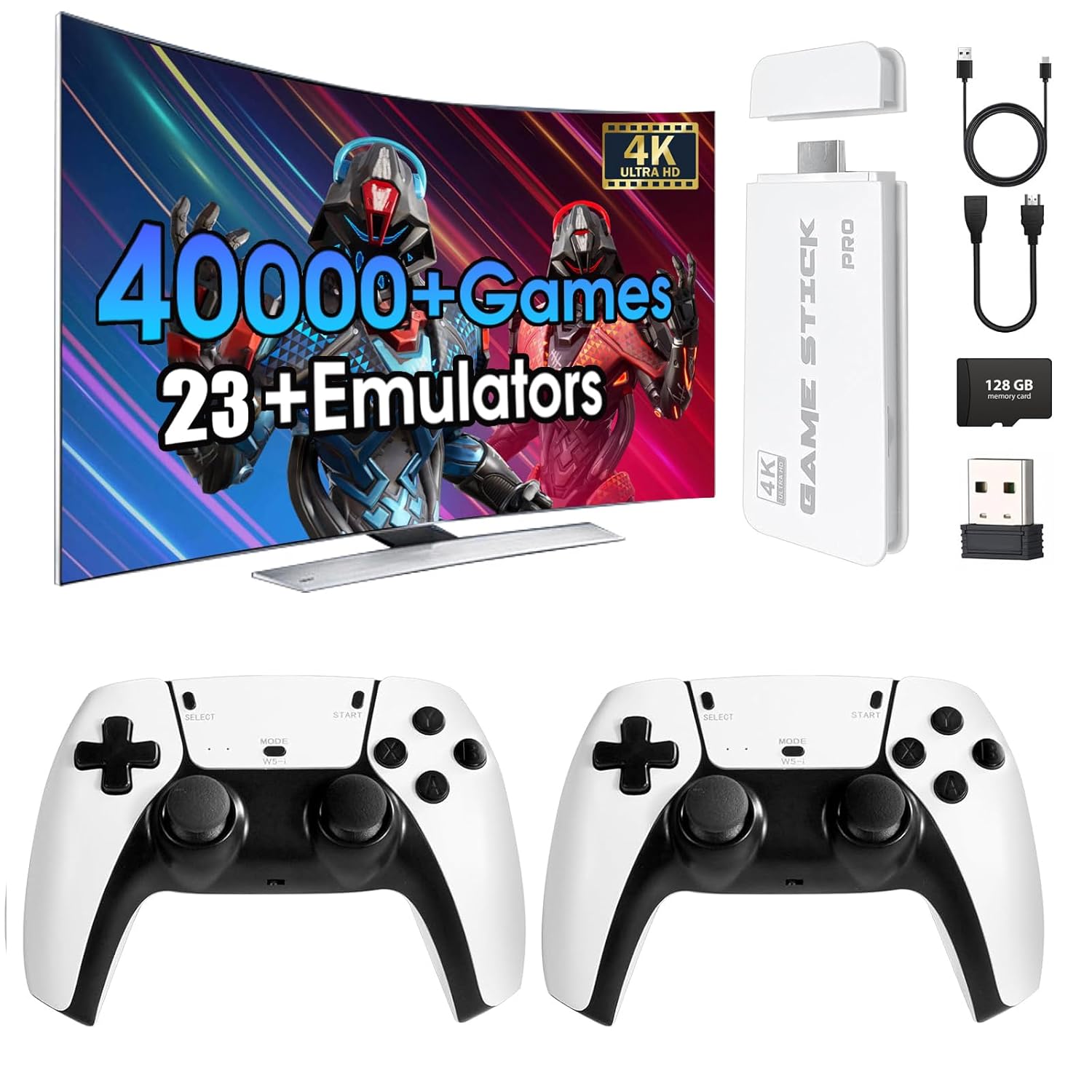 Retro Κονσόλα 4K – 40.000+ Παιχνίδια & 38 Εξομοιωτές – Plug & Play