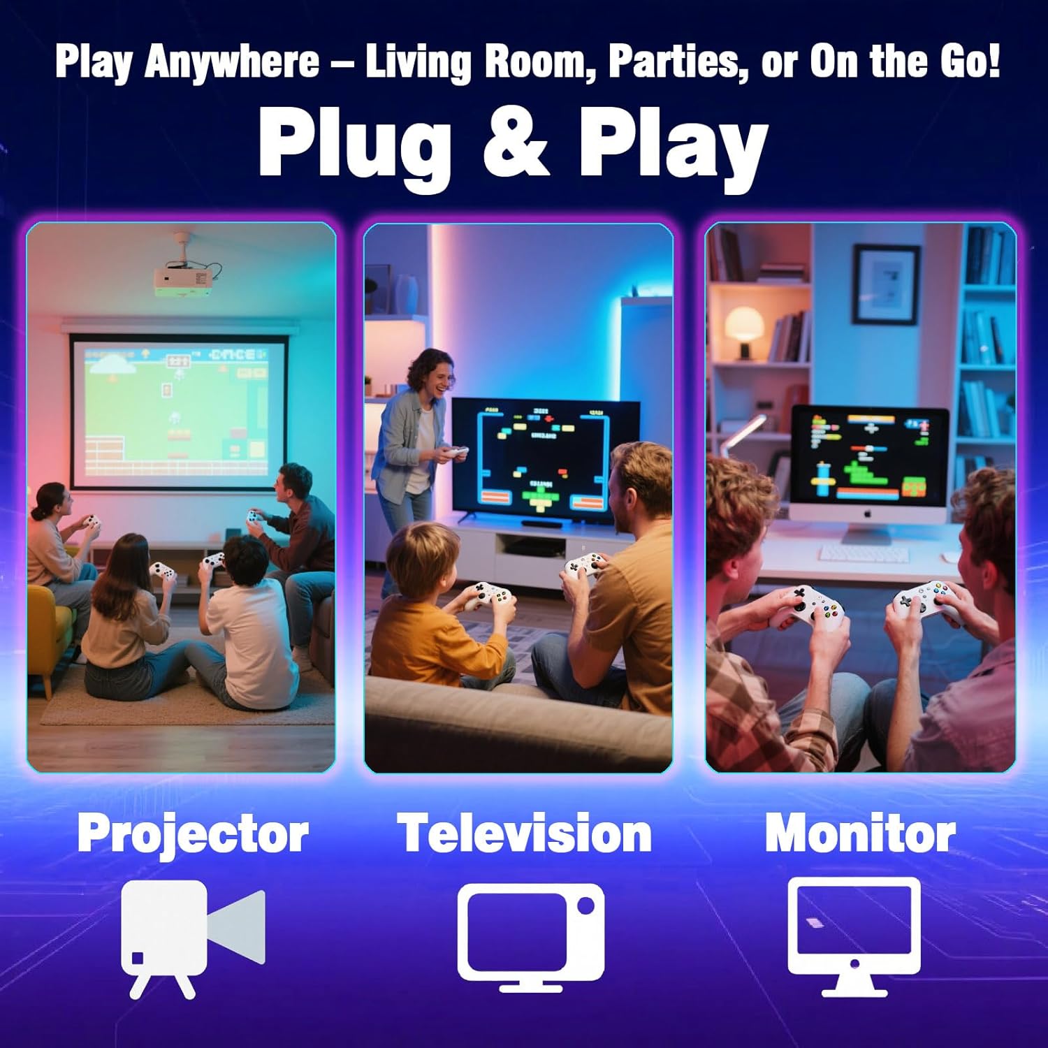 Retro Κονσόλα 4K – 40.000+ Παιχνίδια & 38 Εξομοιωτές – Plug & Play