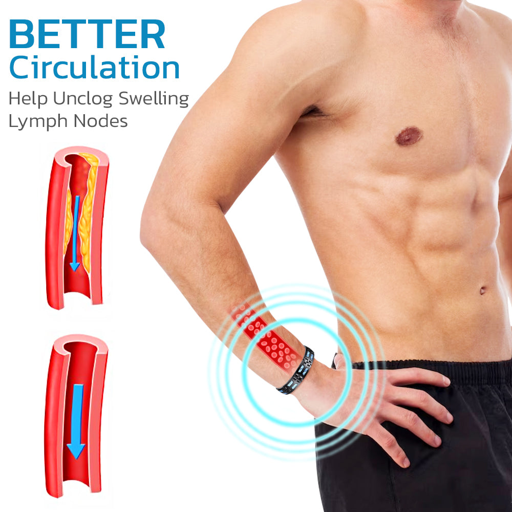 🧲 Blue Carbon Titan Bracelet – Κομψότητα, Ενέργεια & Ευεξία