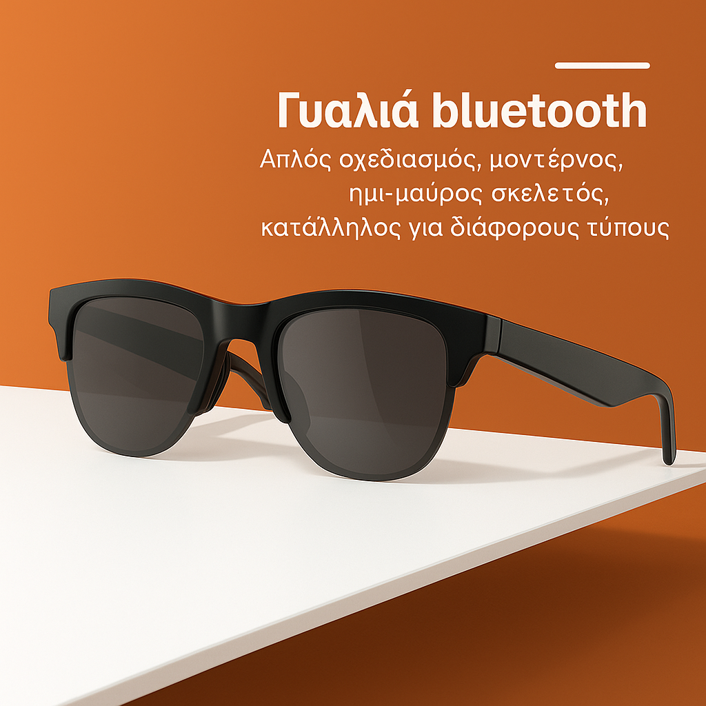 Γυαλιά Bluetooth 5.3 Unisex, ήχος και στυλ σε ένα