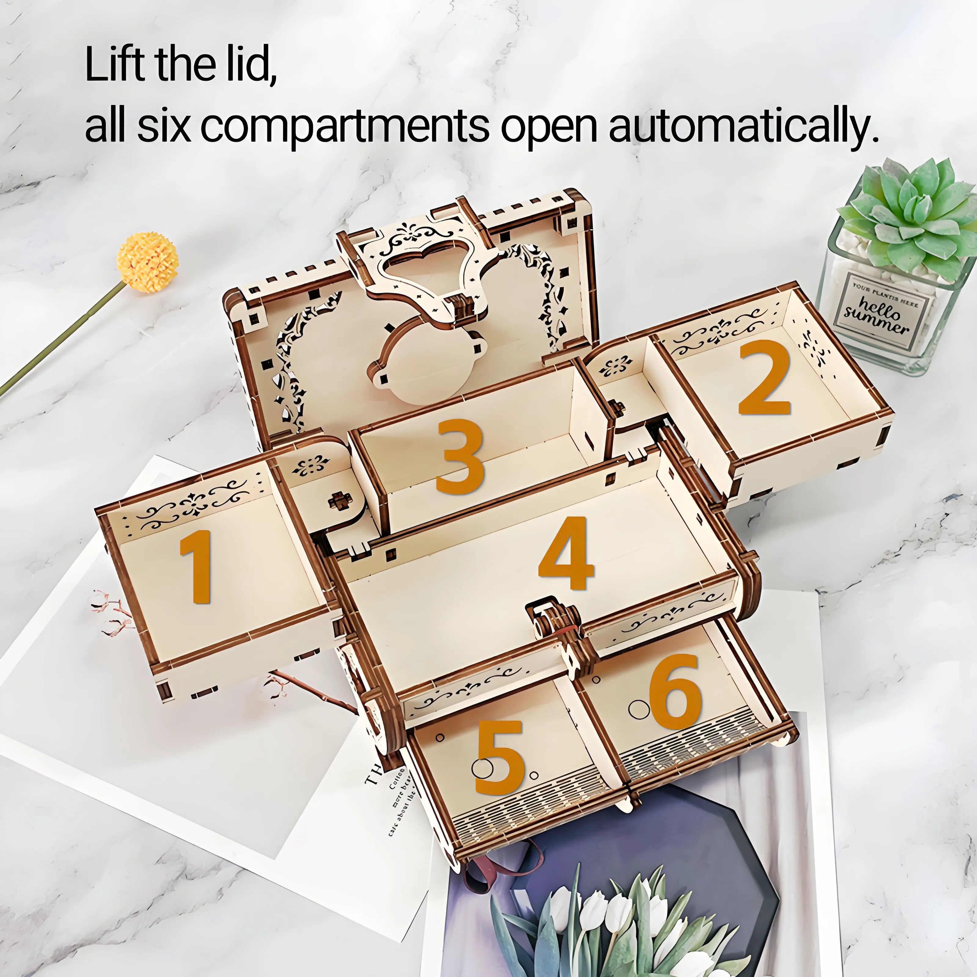 DIY Mechanical Music Box Puzzle Jewelry Box