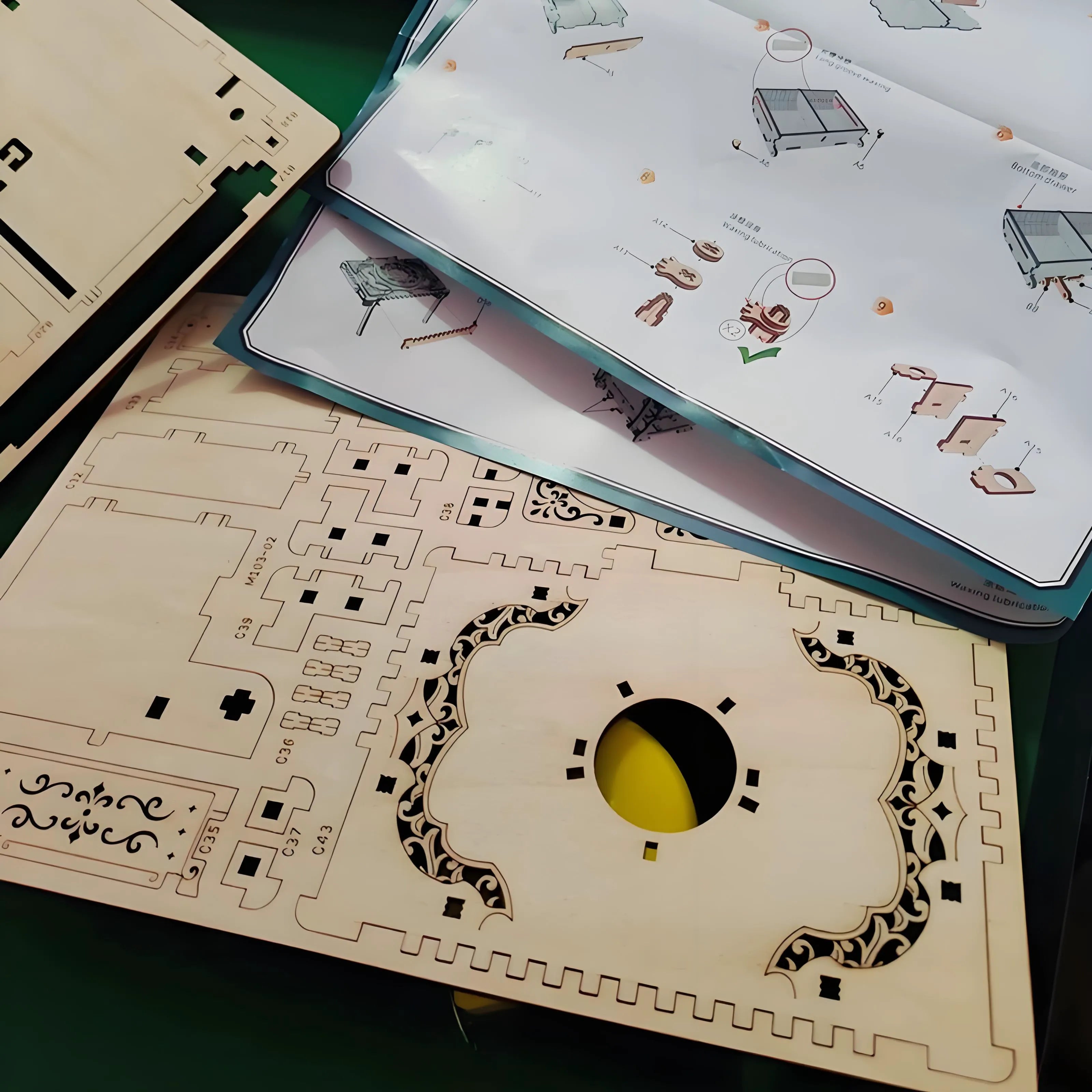 DIY Mechanical Music Box Puzzle Jewelry Box