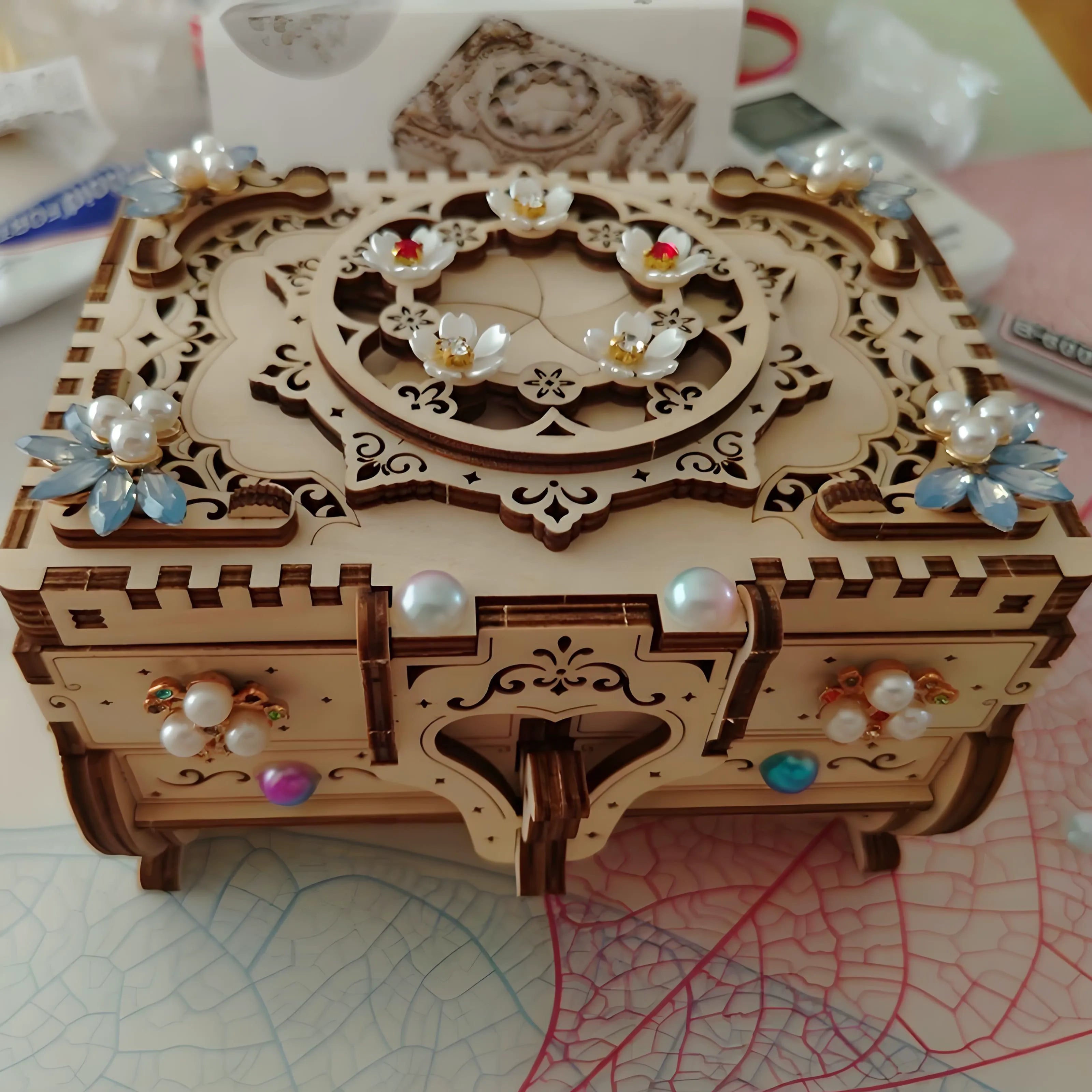 DIY Mechanical Music Box Puzzle Jewelry Box