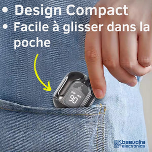🎧 Écouteurs Bluetooth Sans Fil BT30 TWS 🔥 Son Clair & Design Transparent