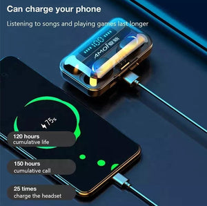 🎧 Écouteurs Sans Fil Bluetooth 5.3 – Son Haute Définition & Boîtier Power Bank Intelligent