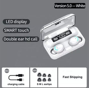 🎧 Écouteurs Sans Fil Bluetooth 5.3 – Son Haute Définition & Boîtier Power Bank Intelligent