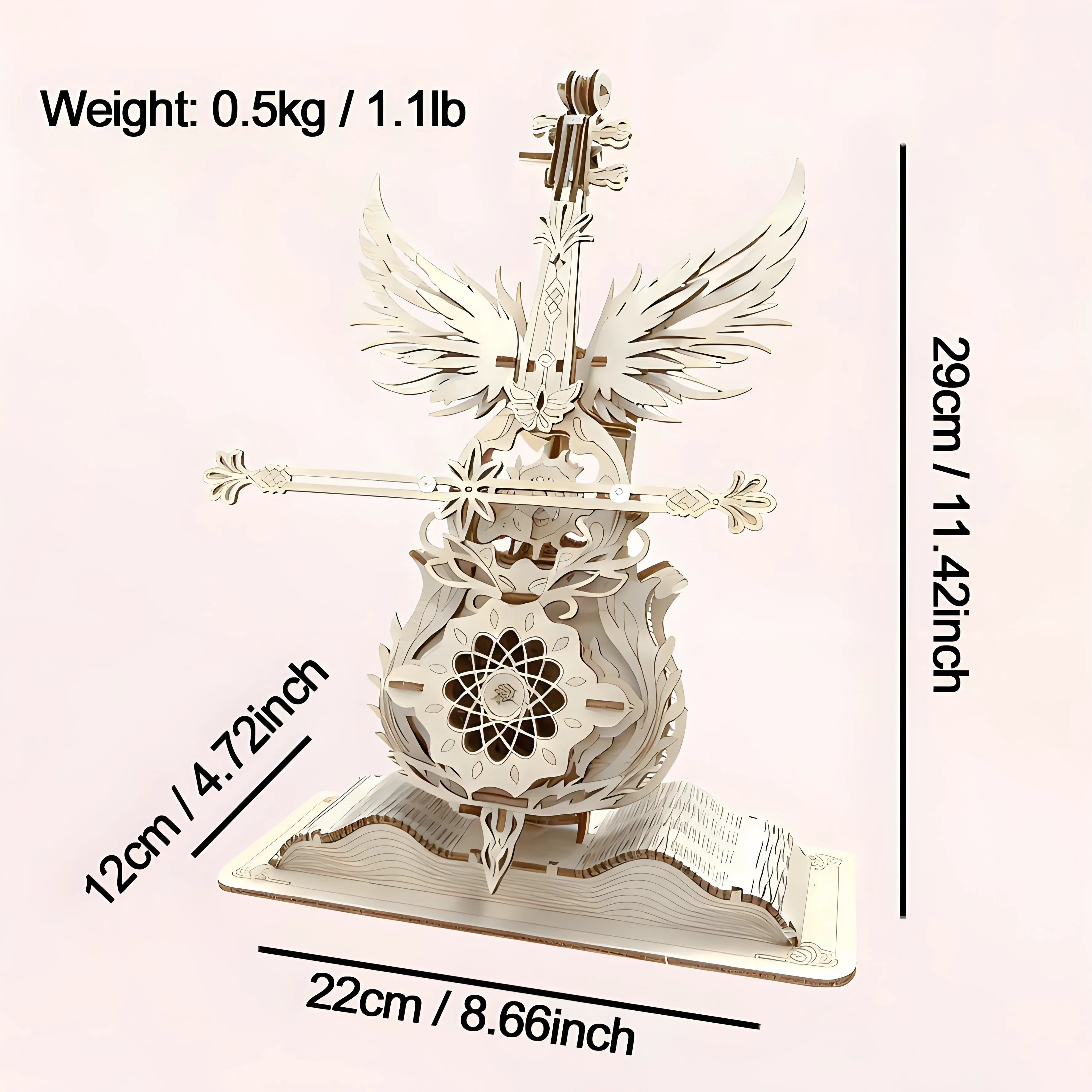 Premium 3D Linden Wood Cello Bluetooth Music Speaker DIY Kit