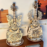 Φόρτωση εικόνας στο εργαλείο προβολής Συλλογής, Premium 3D Linden Wood Cello Music Box DIY Kit
