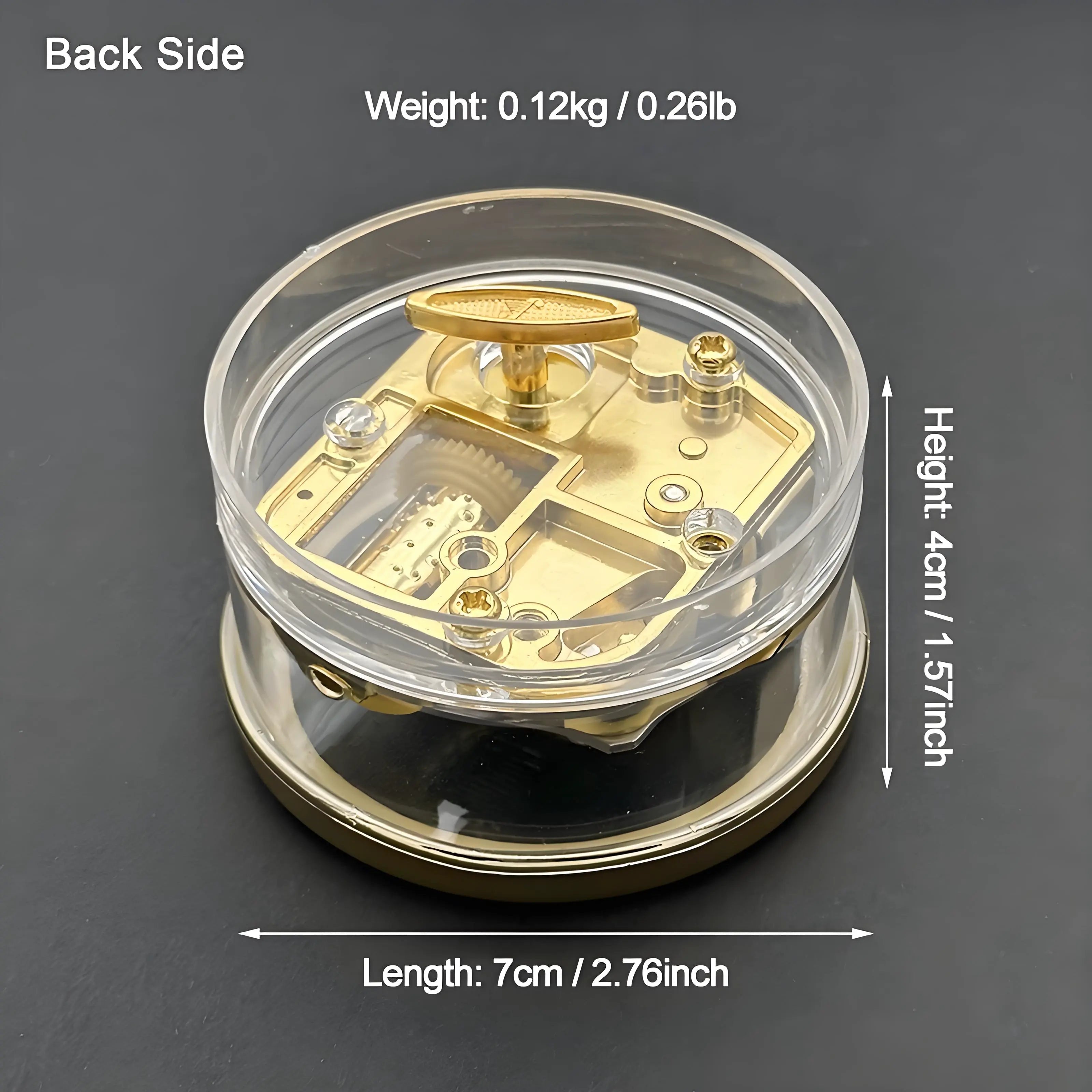 Vintage Mini Wind-Up Music Box